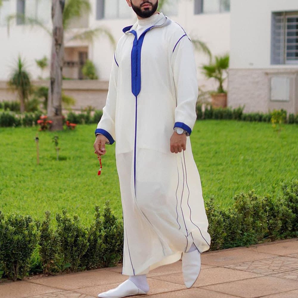 Árabe Jubba Thobe Kaftan Roupas Islâmicas Vestidos Masculinos Leste