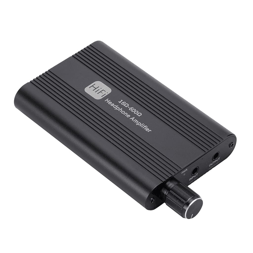 [hml1] Amplificador De Fone De Ouvido Portátil De Alumínio HiFi Audio Headphone Sound Melhorador AMP 1500mAh Com Porta D
