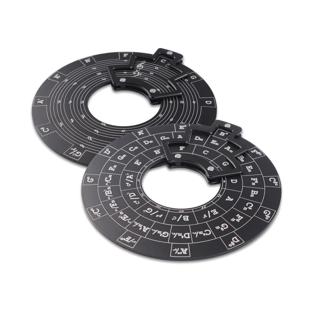 sicily Círculo De Quintas Roda De Liga De Alumínio Ferramenta De Melodia Placa De Teoria Musical Aprendizagem Série De A