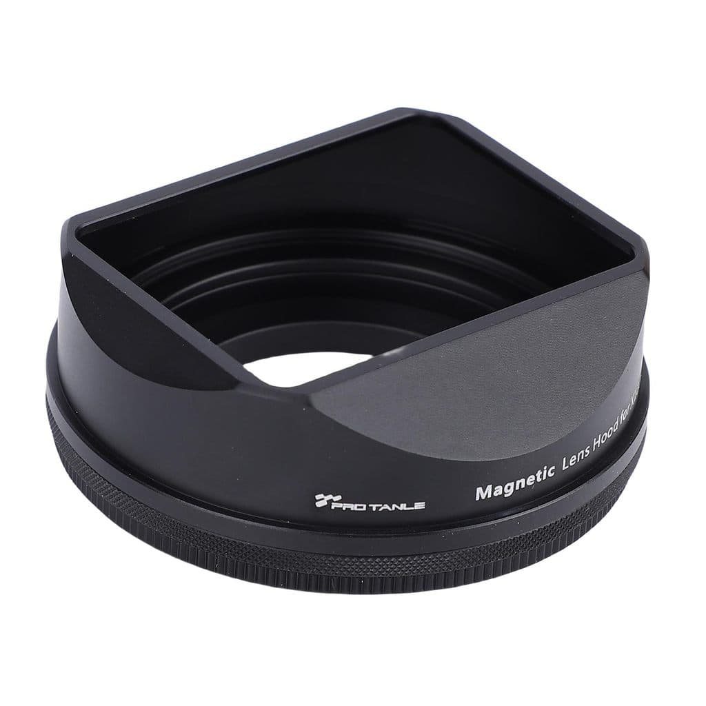 [Onlylover] Capa De Lente De Metal Quadrada Adequada Para Fuji X-E5 X100VI Liga De Alumínio Retrô Preta Câmera Magnética