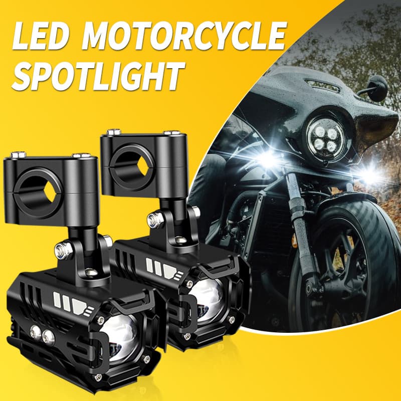 Holofotes Para Motocicleta Farol Auxiliar Led 80W 18000LM Lâmpadas De Neblina De Cor Dupla Honda REBEL 1100 CMX250 CMX50