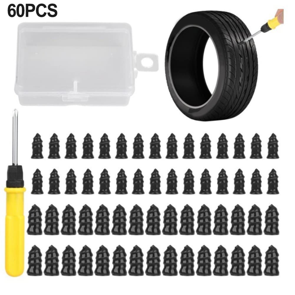 100 Unidades De Parafusos Para Reparo De Pneus , Kit De Borracha De Pneu