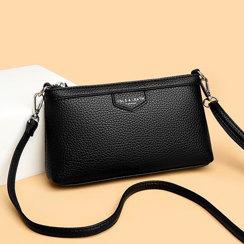 Bolsa feminina de couro genuíno 2026 moda novo estilo verão mensageiro bolsa pequena idosa bolsa mãe de meia-idade bolsa