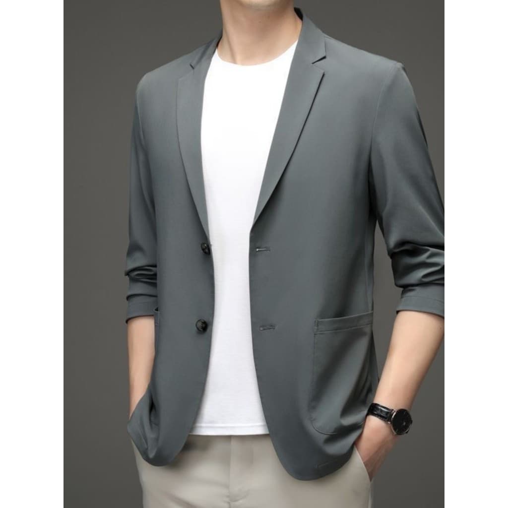 Protetor solar de seda gelo terno masculino 2024 primavera novo Ultra-fino terno Casual leve protetor solar roupas único