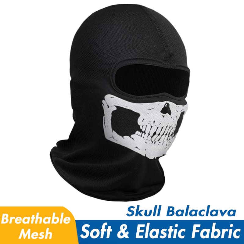 Máscara Fantasma Call of Duty Skull Balaclava Para Cosplay Motocicleta Halloween E Uso Em Festas