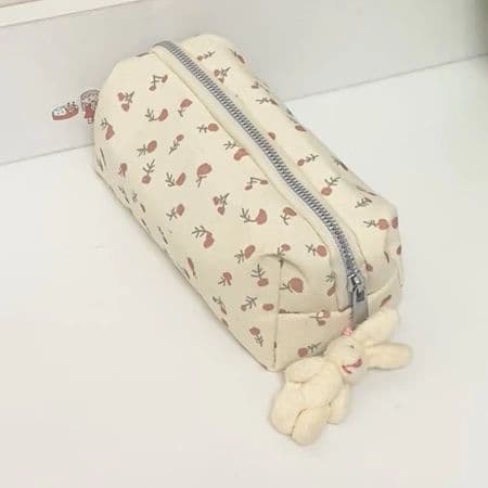 Ins Pequeno Saco De Lápis floral Fresco Maquiagem De Alto Valor Grande Capacidade Multifuncional Caso Armazenamento