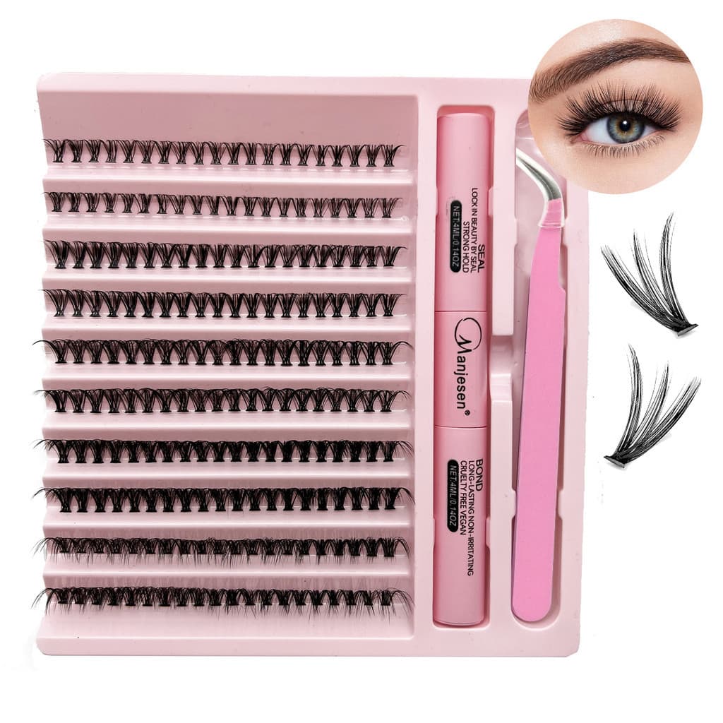 Kit de Extensão de Cílios DIY 30D/40D/50D - Cílios Individuais (8-16mm) Efeito Natural