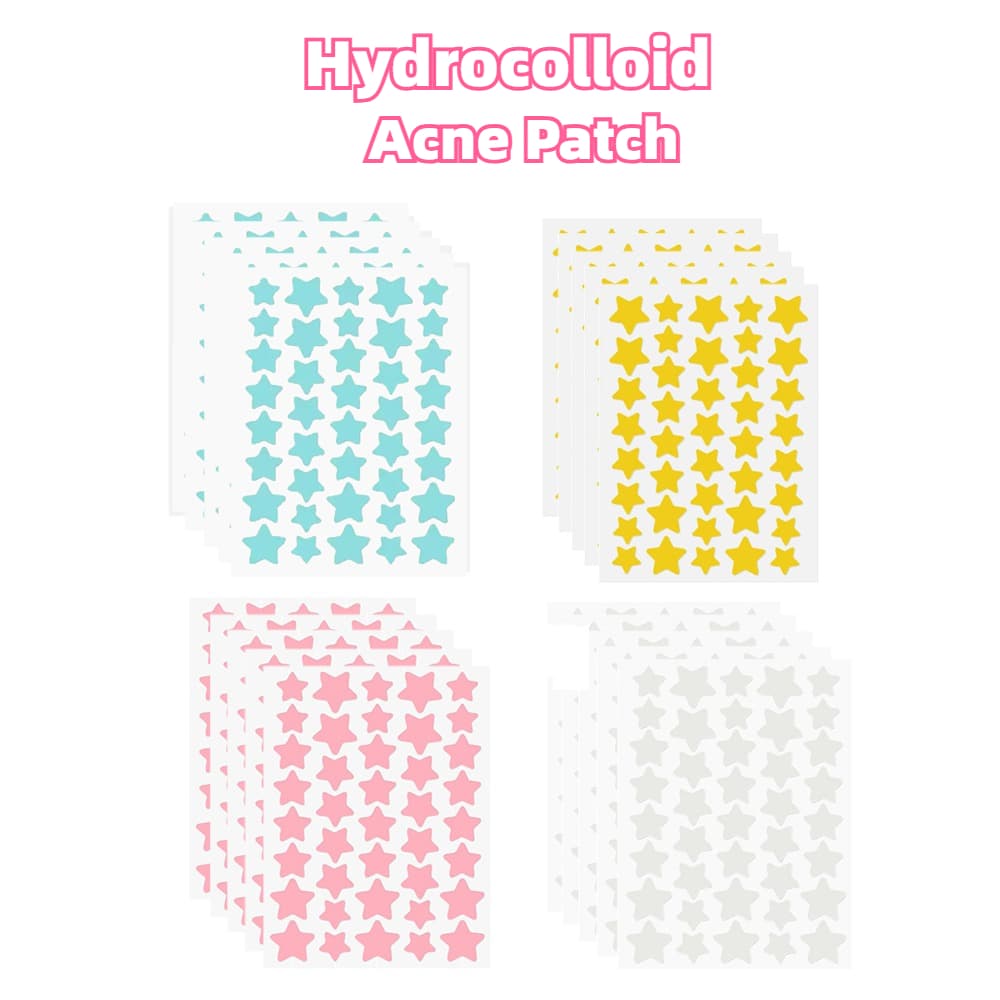 40 Peças De Adesivos De Acne Para Rosto , Adesivo Hidrocolóide Espinhas E Manchas De Espinha De Estrela Bonito , Spot Fu