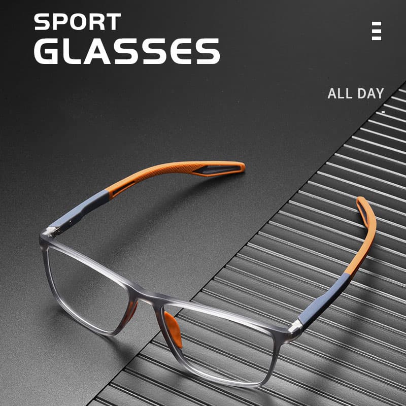 Ultra-leve anti-azul luz plana óculos TR esportes quadro masculino jogando basquete futebol anti-queda fora óculos quadr