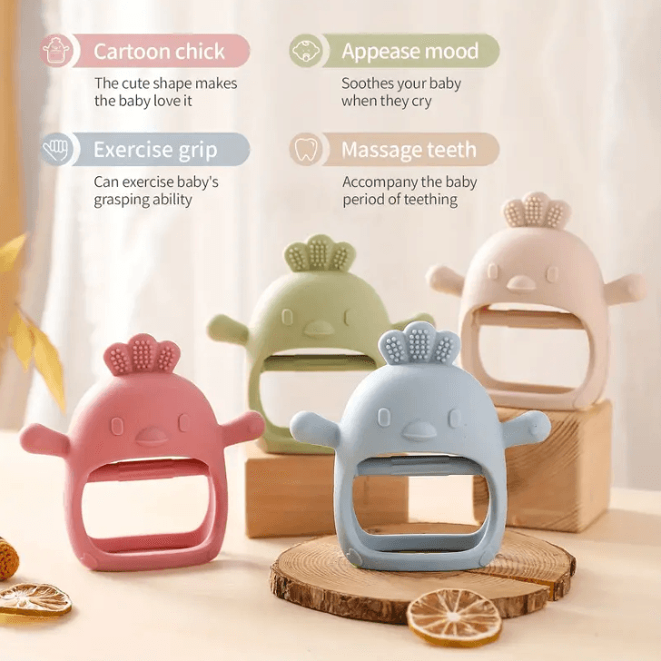 Brinquedos De silicone Para Dentição Bebês Com Mais De 3 Meses , Mordedor De Pulso À Prova De Queda , Mastigar , Sem BPA