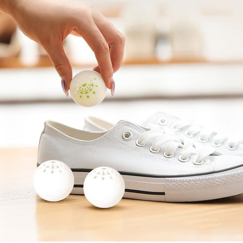  6PCS Bolas Desodorizadoras para Sapateira Odorização Duradoura e Remoção de Cheiros para Closets