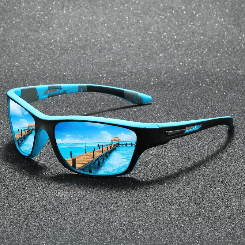 Óculos De Sol Esportivos Grandes UV400 Com Lente Revestida De Templo Oco Para Ciclismo Unissex