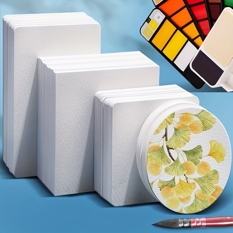 50 Unid Papel Aquarela Cor de Água 300GSM DIY Cartão de Agradecimento, Festas, Convites, Aniversário