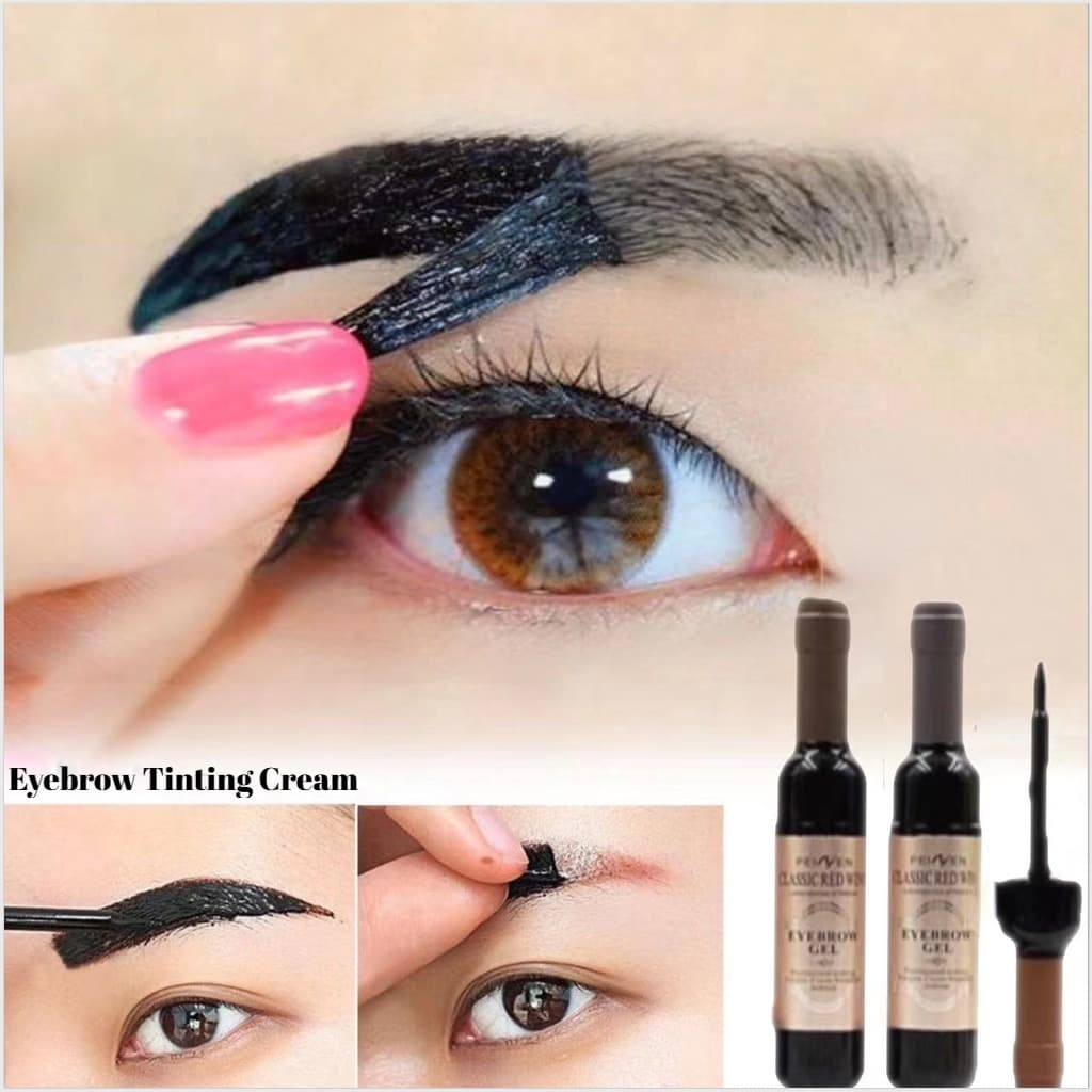 Perfeito À Prova D'água Tatuagem Sobrancelha Gel Vinho Tinto Matiz Descascar Tintura