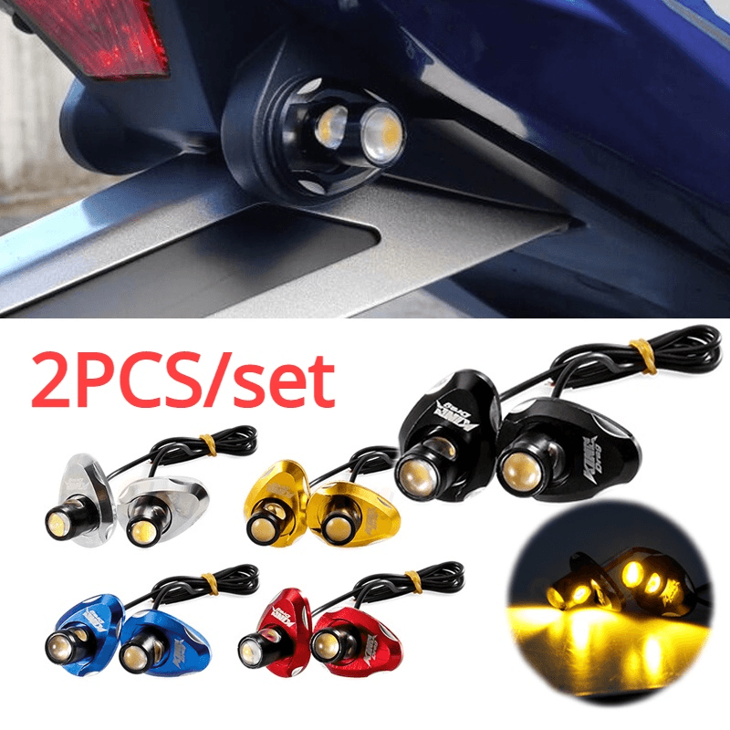 2 Pçs Motocicleta Mini LED Luzes De Sinal Lateral Indicador Universal Para Yamaha LC Y15 Y16 R15 R25 & Honda ADV RS150