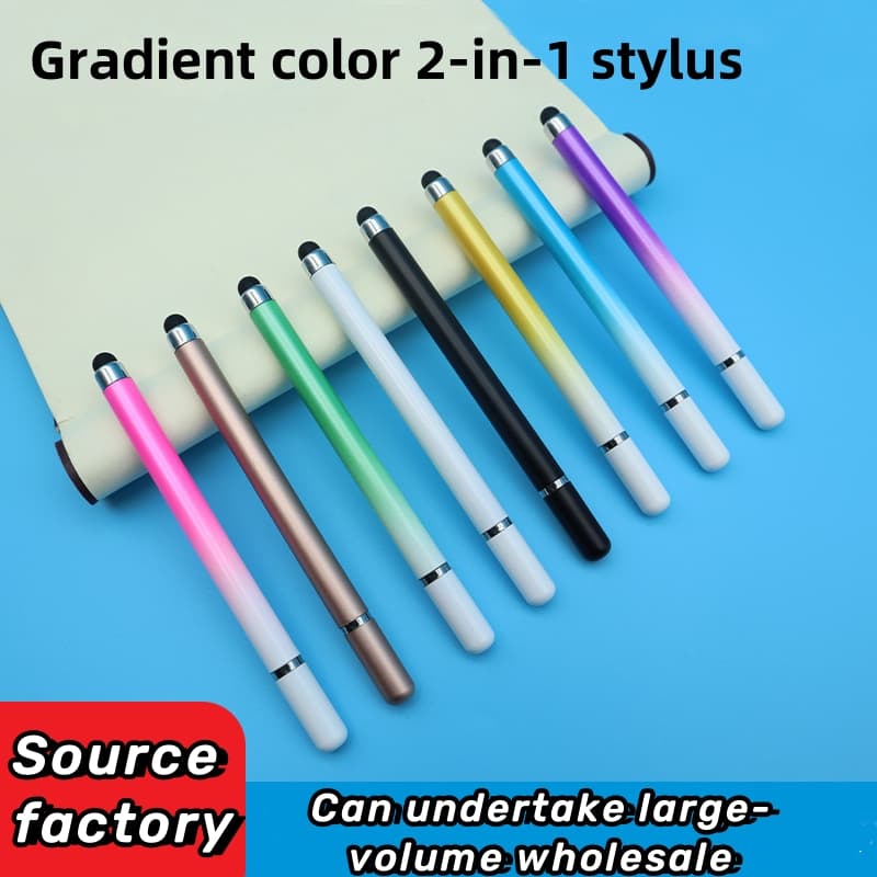 Lápis Stylus Colorido Sem Carga 2 Em 1 Para Desenhar E Escrever Telefones Android IOS Tablets