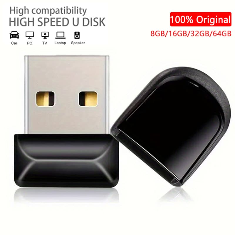 Super Mini Metal USB Flash Drive 64GB 32GB 16GB 8GB 4GB Memória Vara Armazenamento Para Telefones Celulares Computadores