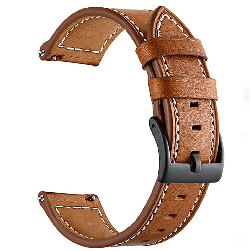 Pulseira Versátil De Substituição De Couro De 22 Mm Para Relógios Inteligentes Huawei E Samsung Galaxy