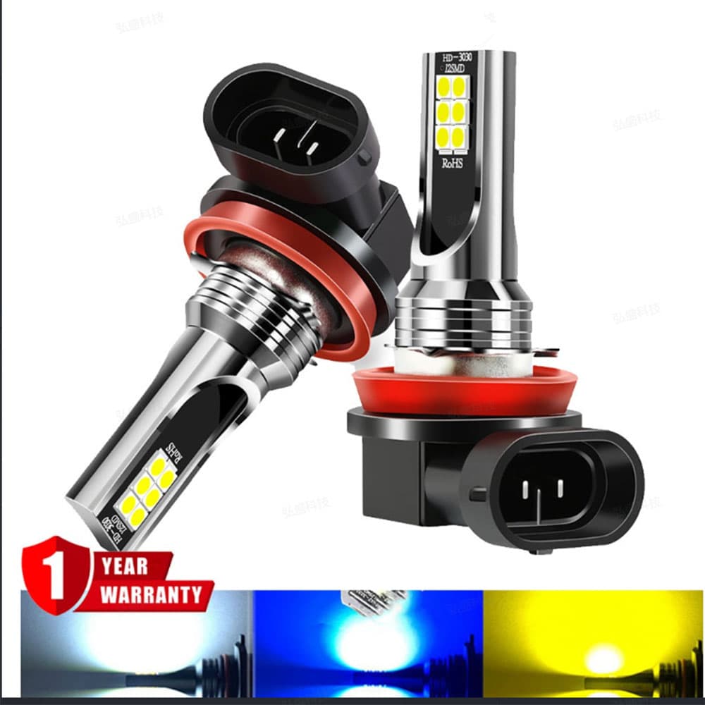 2 pçs led luz de nevoeiro do carro H1/H3/H4/H7/H8 H9 H11/9005 HB3/9006 HB4 carro led holofote luz de nevoeiro do carro