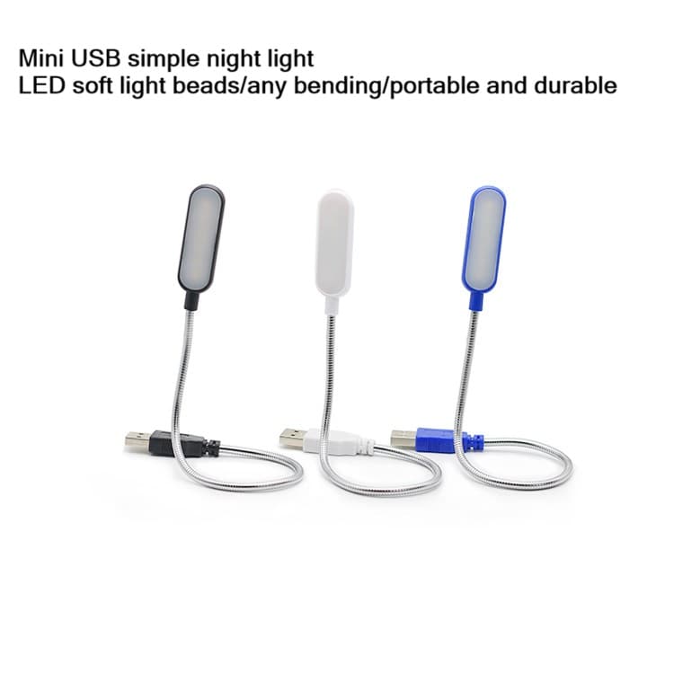 Candeeiro De Mesa USB Flexível De 6 Leds-Luz De Leitura Portátil Para Laptop/PC/Power Bank