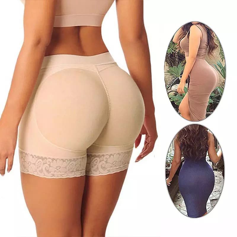 Shapewear Calcinha Acolchoada Feminina Corpo Shaper Bunda Levantador Trainer Elevador Hip Realçador