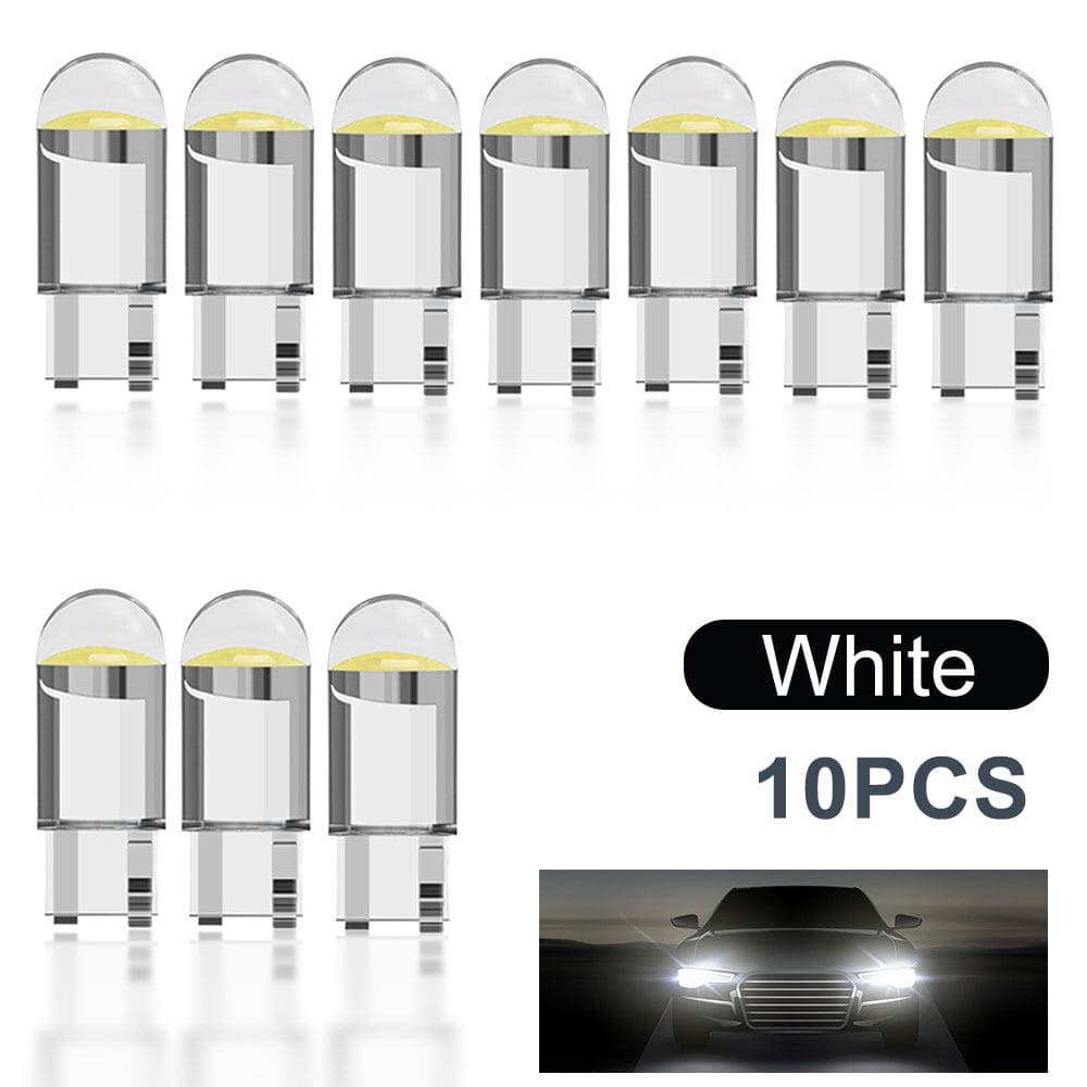 10 Pcs T10 W5W 168 501 2825 COB LED Lâmpada Para Porta Lateral De Estacionamento Em Cunha De Carro