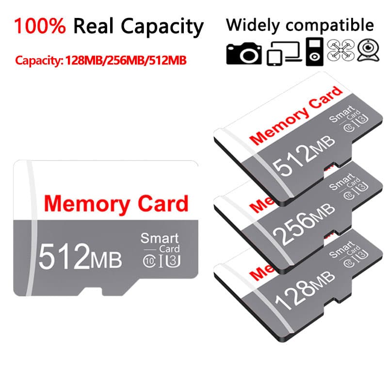 Cartão Micro SD 128MB/256MB/512MB-flash TF Adequado Para Câmeras , Áudio E Vigilância Do Carro