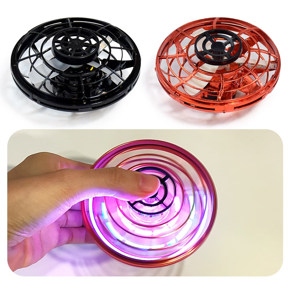 2025 LED Mini UFO Drone-Brinquedo Giratório Voador Controlado Manualmente Para Crianças E Adultos , Boomerang Hover Exte