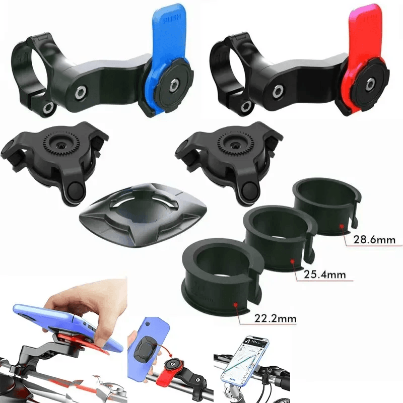 Suporte De Telefone MT-Q01 Quick Lok Para Motocicleta E Bicicleta Compatível Com Absorção De Choque