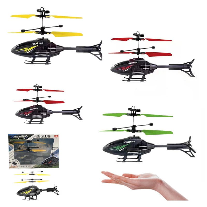 Helicóptero De Indução Com Controle Remoto , Aeronave , Modo Duplo , Brinquedo Voador Suspenso Como Presente