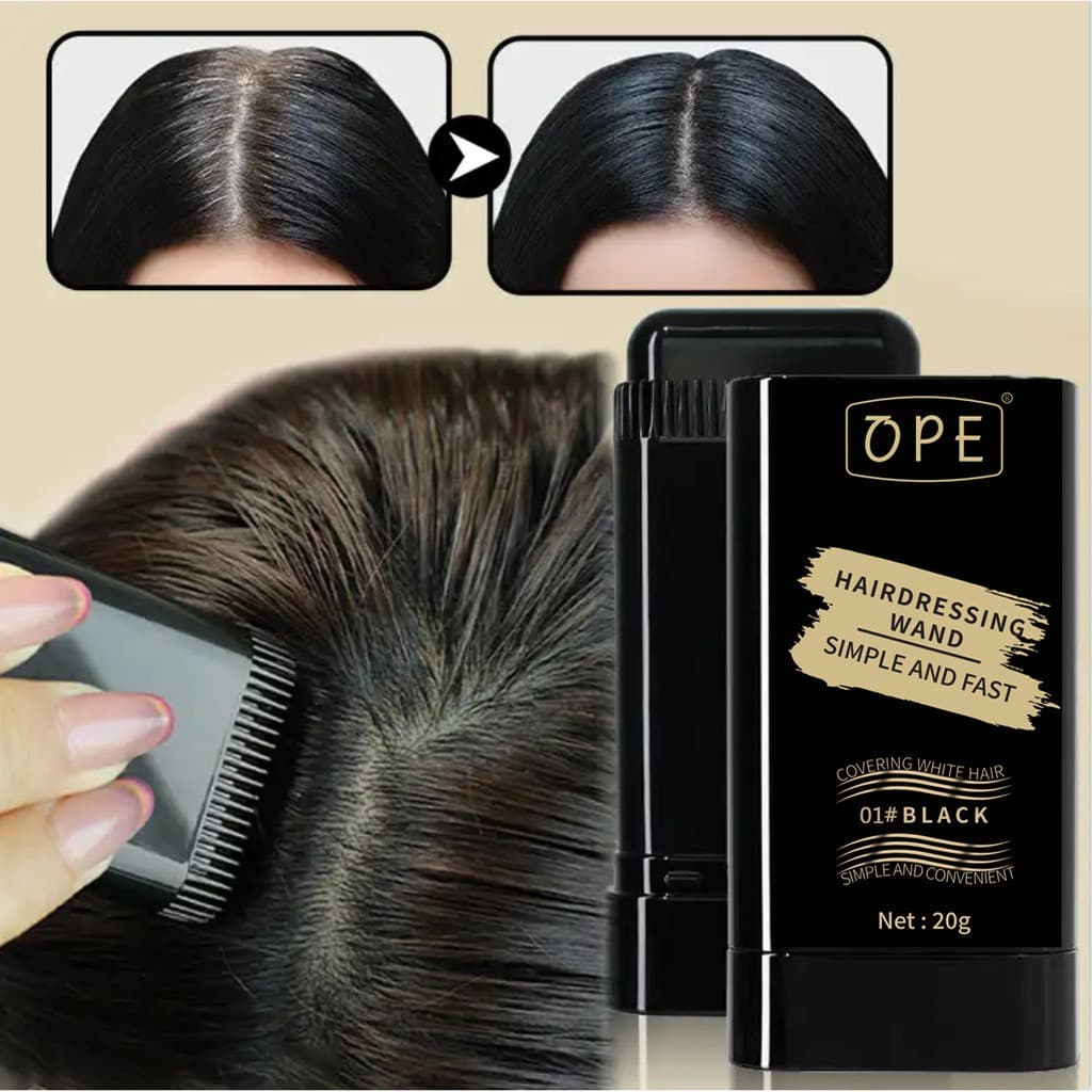 Varinha De Tintura De Cabelo Com Pente Embutido Simples Giratório , Resistente A Respingos E Transpiração