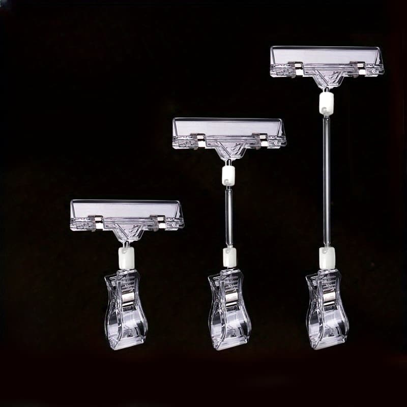 3 Pçs Clipe De Prateleira Preço Tag Titular Sinal Exibição Publicidade Rack Supermercado Etiqueta Suporte Loja Varejo Pr