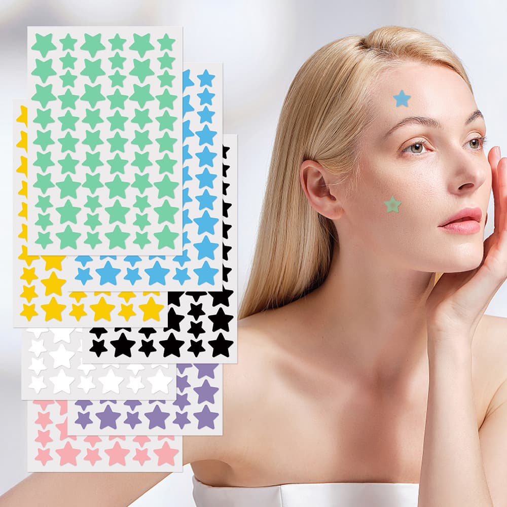 Remendos Hidrocolóides Para Acne 1200 Unidades Adesivos Manchas De Zit Com Kit De Ferramentas Popper