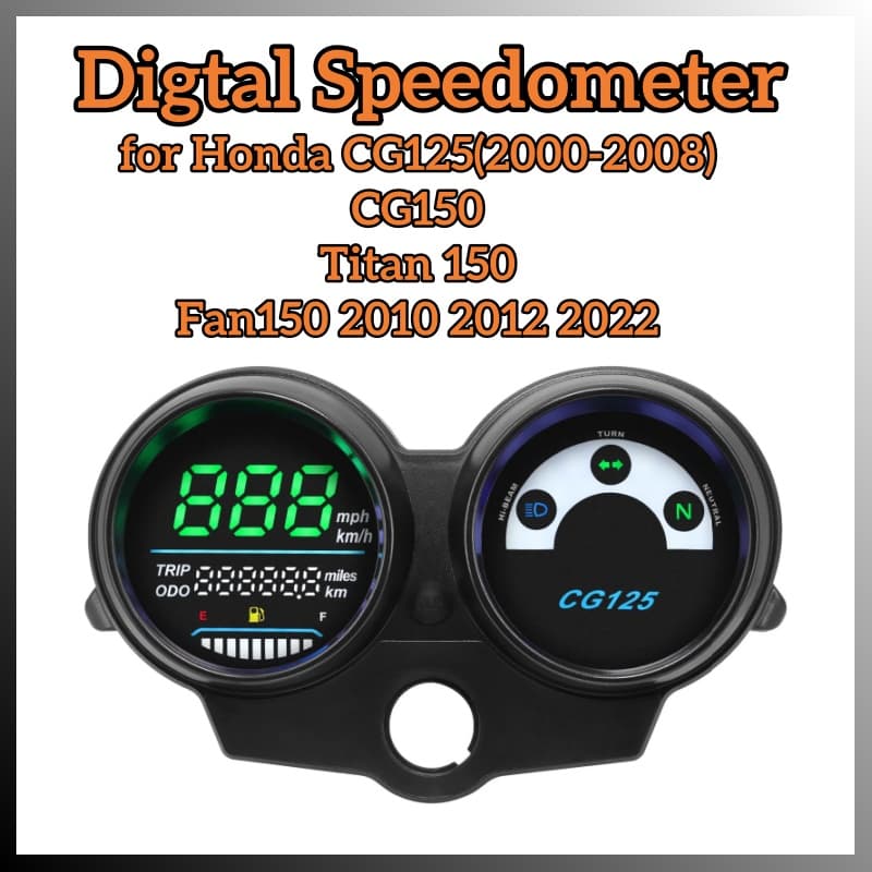  Velocímetro de motocicleta CG125 2000 a 2008 Fan 125 Titan 125 2013 Tacômetro digital Brasil Para Honda acessórios