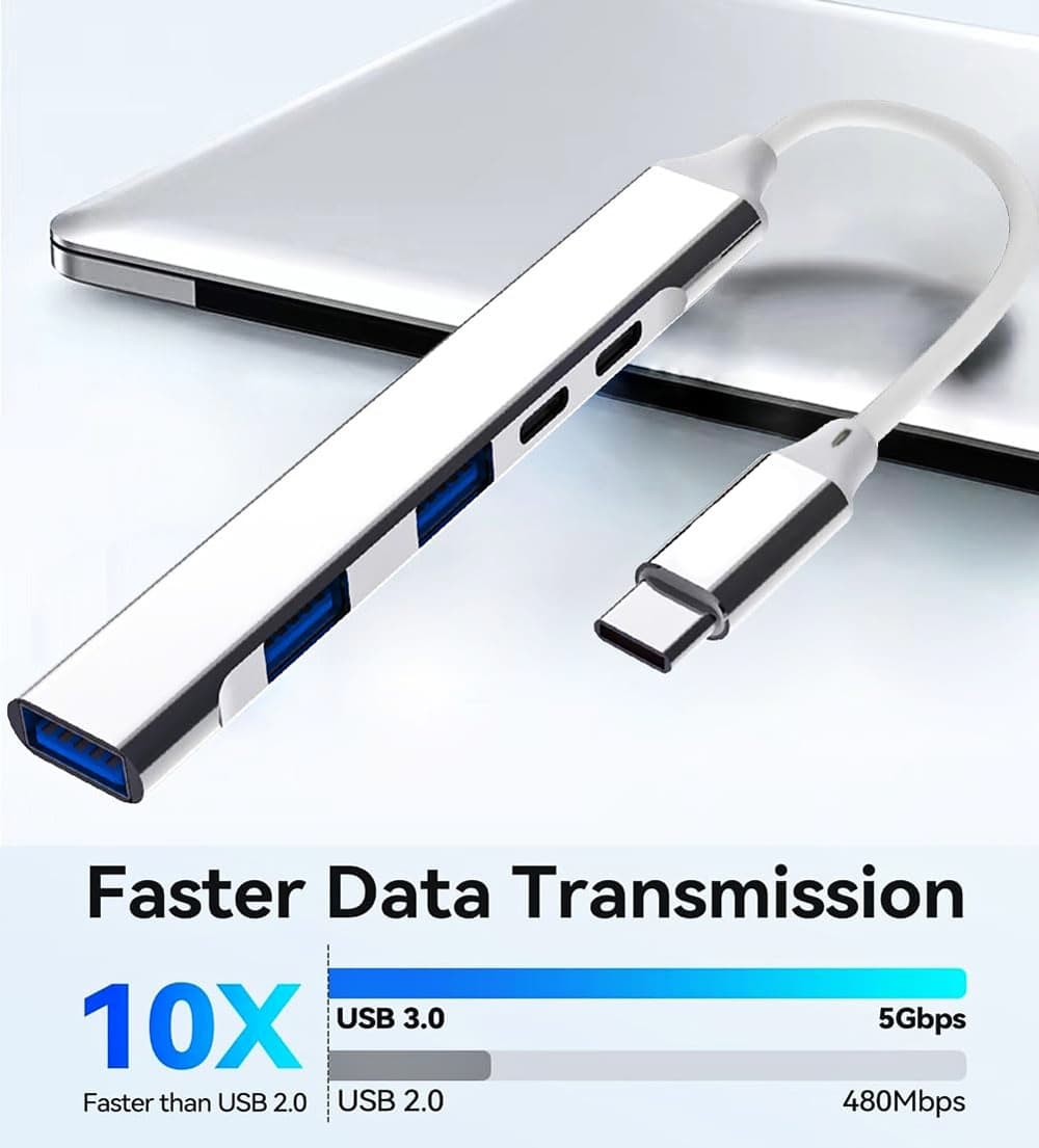  USB C HUB 5 em 1 divisor SATA para tipo C 3.0 adaptador SSD de alumínio extensão dispositivos de tablet transferência