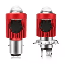 H4/H6 LED Lâmpada Para Farol De Motocicleta 8000LM 12V-80V Feixe Alto/Baixo Lente CSP Luz De Neblina