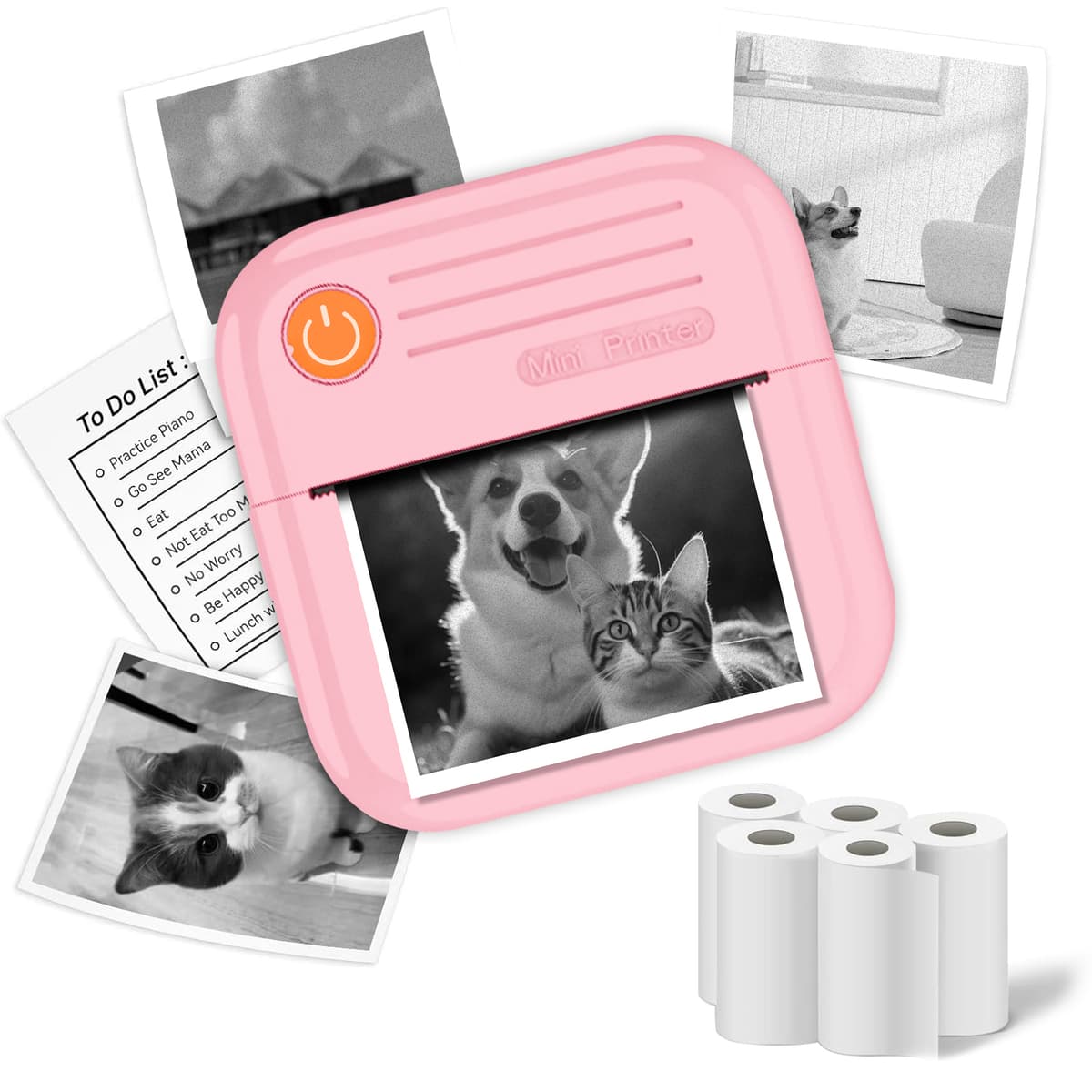 Impressoras Fotográficas Portáteis Sem Fio Para Viagens Impressora Móvel Térmica Tinta Bluetooth Escola Em Casa Mini Por