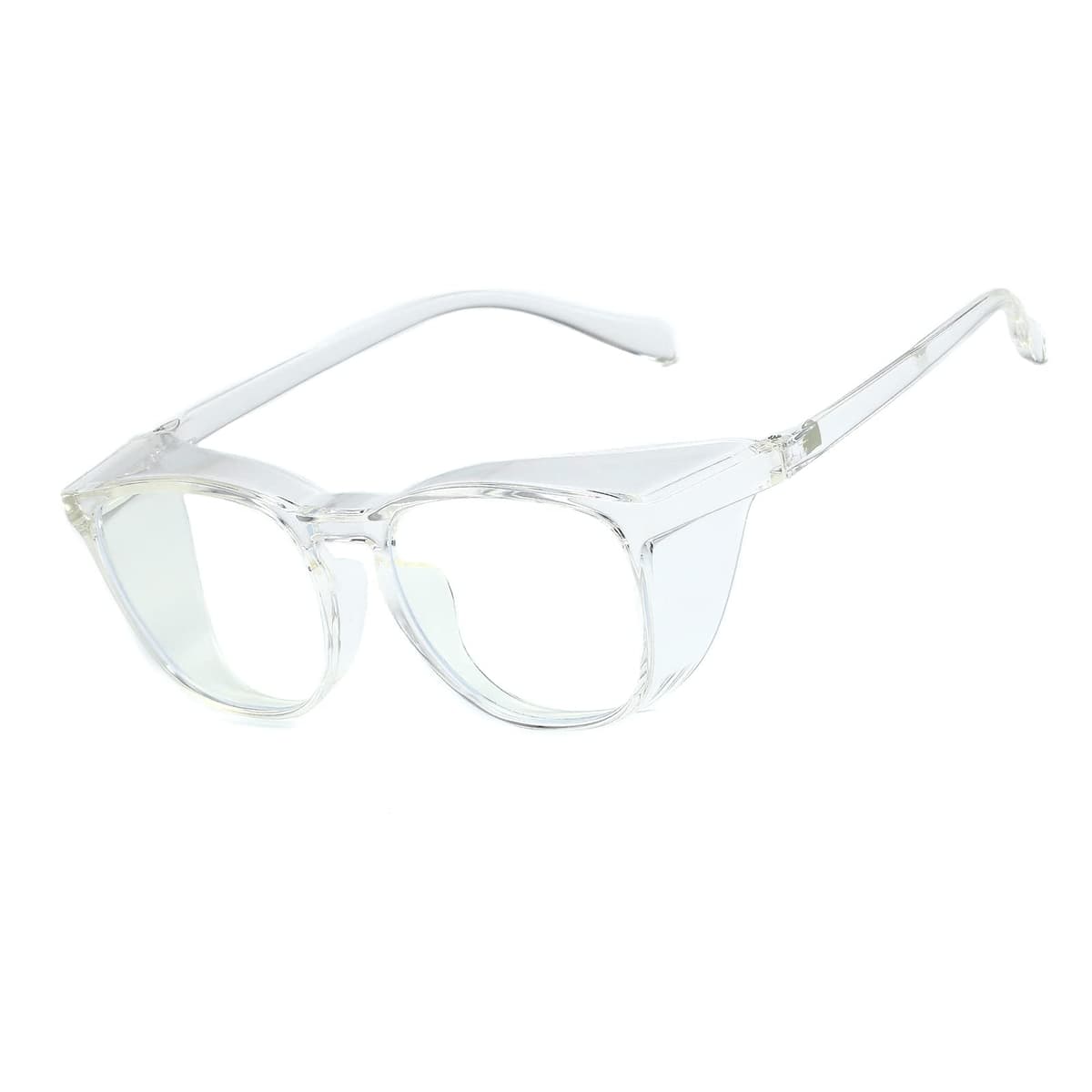 Óculos De Segurança Antiembaçante , Proteção Transparente Para Os Olhos Equitação Em Laboratório , UV400 , À Prova De Po