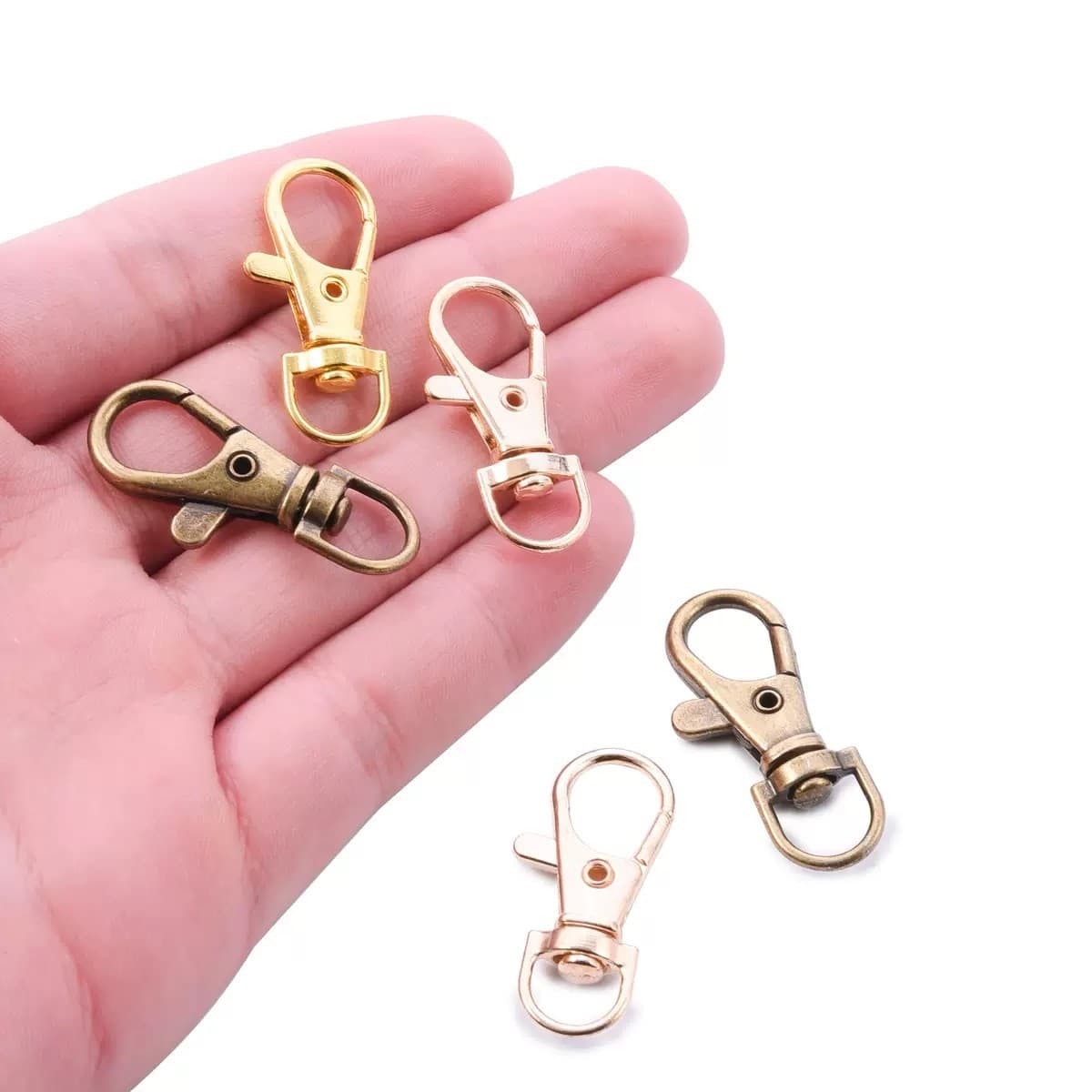  Fecho de Liga com Boca de Peixe – Fecho Primavera para Joias Artesanais DIY