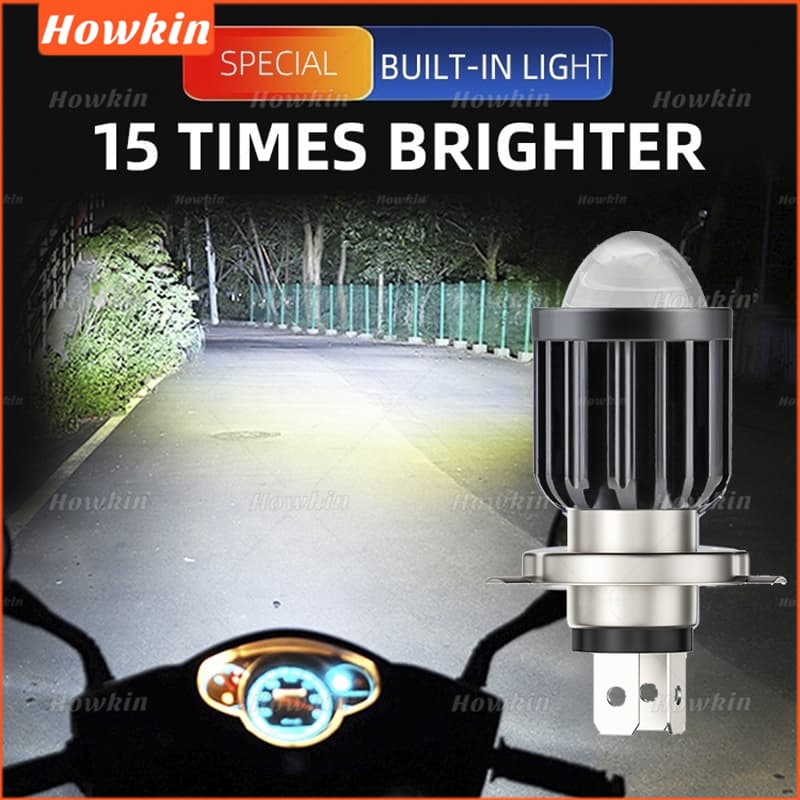 Farol De Motocicleta H4 Para Alto/Feixe Baixo Lâmpada LED