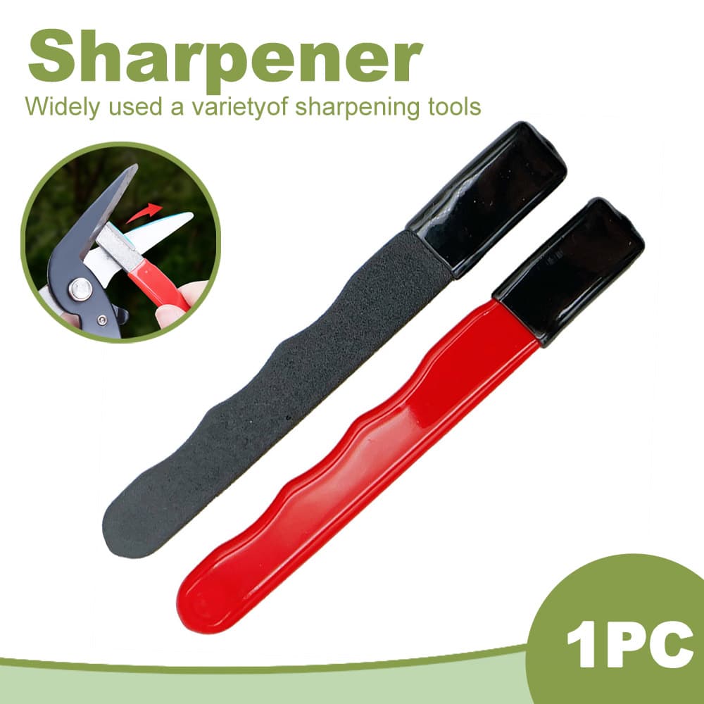 Afiador Com Tampa , 1 Peça , Ferramentas De Afiação Portáteis , Pedra De Afiar , Tesoura De Jardim Portátil , Adequada P