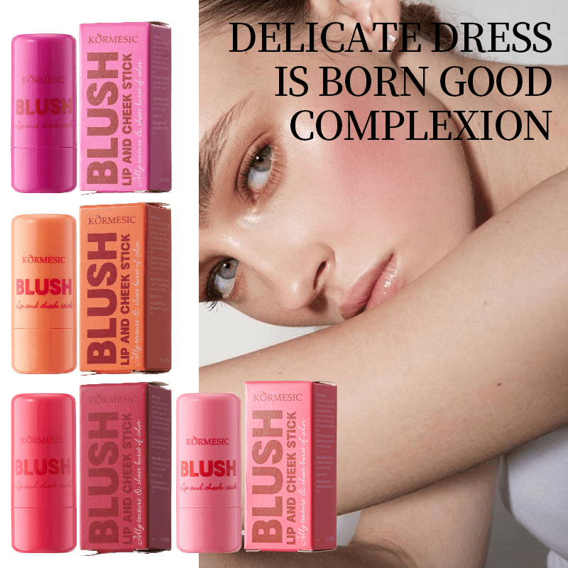 Jelly Tint Blush Stick , Tom De Lábios E Bochechas De Uso Duplo , Contorno Fácil , Cor Brilhante , Cosméticos Rouge Dura