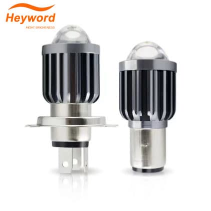 Heyword BA20D H4 LED Lâmpada Do Farol Da Motocicleta Lente CSP 10000Lm Hi/Lo Branco Amarelo RGB Sinal Luz Traseira Para 