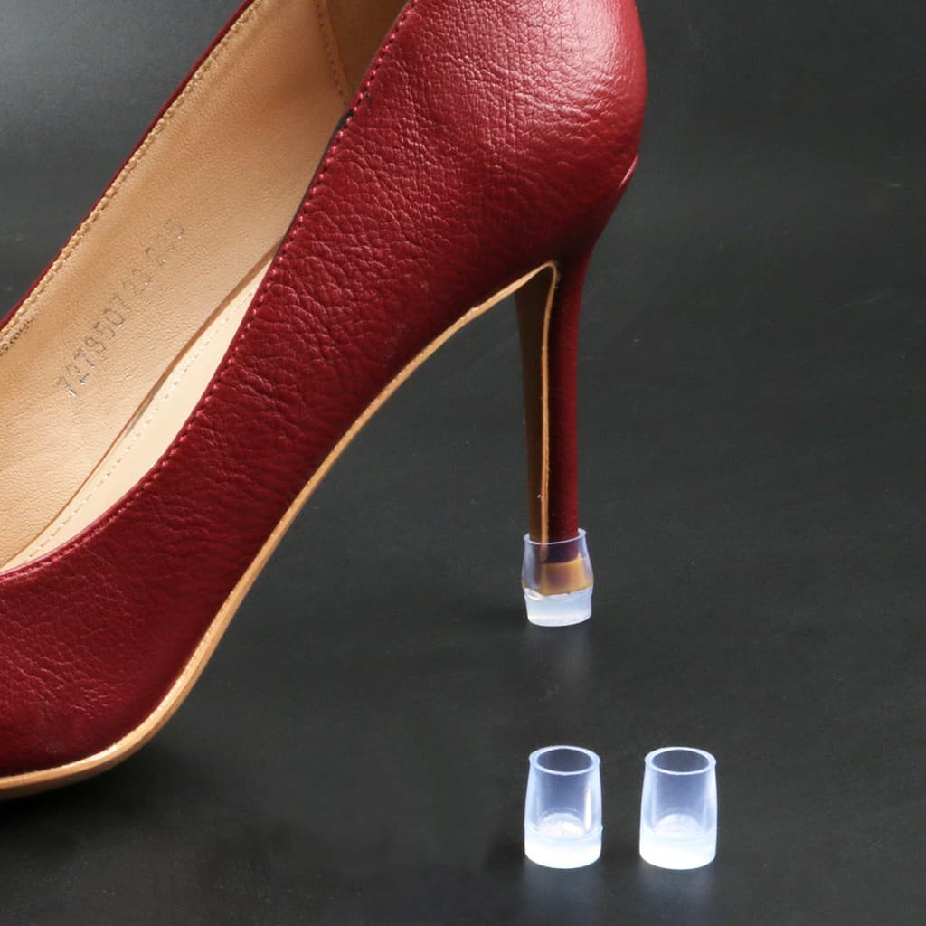 1 Par De Protetores De Salto Alto | Tampas De Estilete Transparentes Para Grama , Casamentos E Eventos Formais