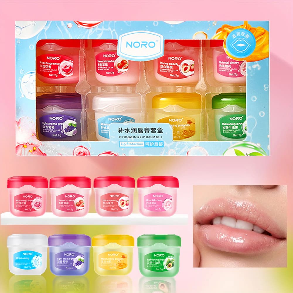 NORO Conjunto De Bálsamo Hidratante Labial (Oito Pedidos)
