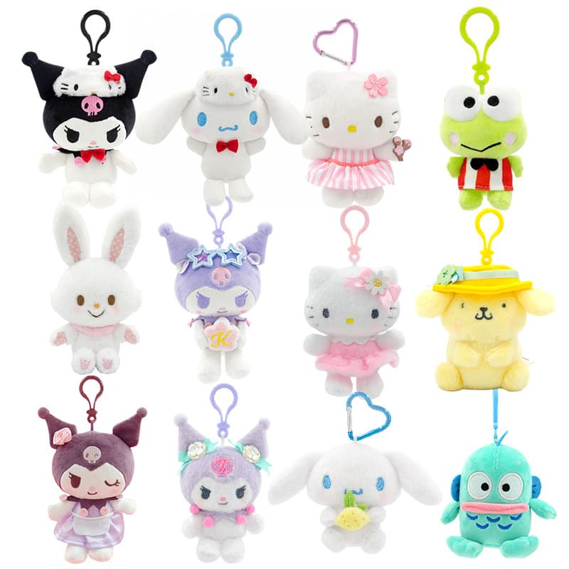 Charme Oficial De Mochila De Pelúcia Sanrio Kuromi – Brinquedo De Boneca Macia , Presente De Aniversário De Natal Para M