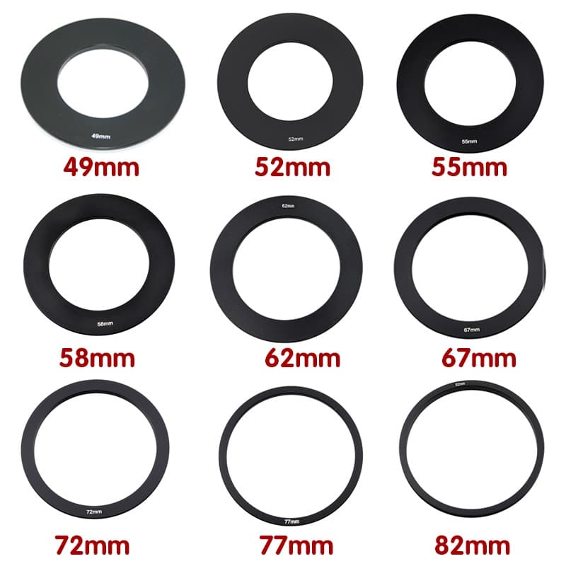 49 52 55 58 62 67 72 77 82 mm Adaptador De Anel Para Suporte De Filtro Quadrado DSLR Cokin Série P