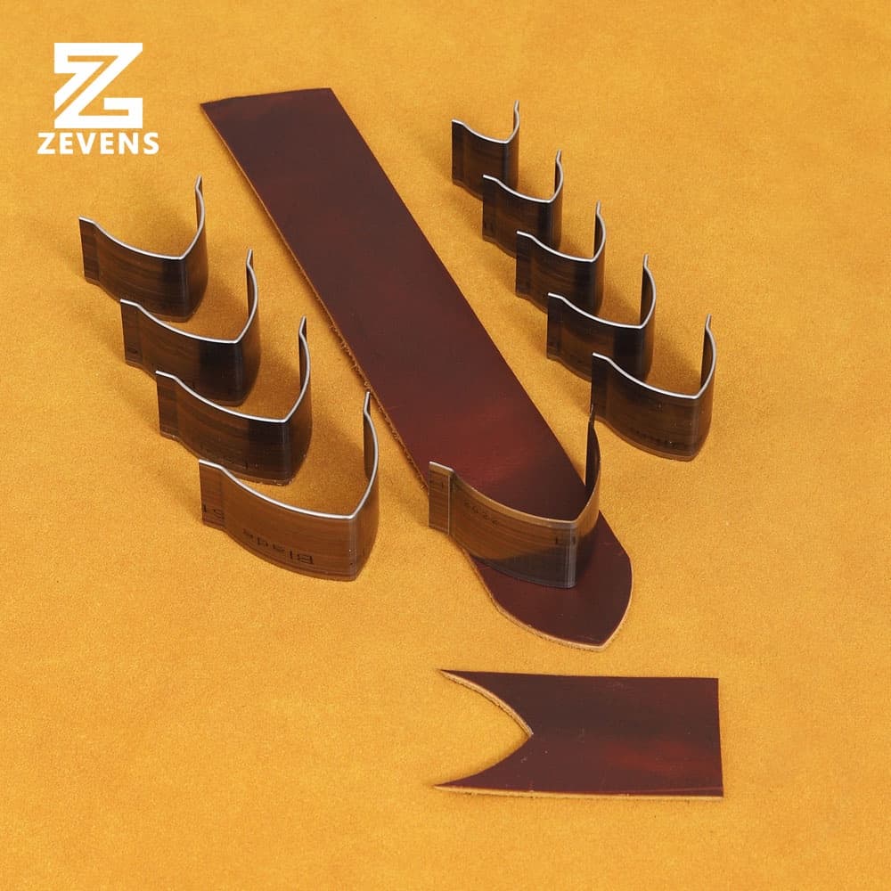 Cinto afiado cauda faca molde espada cauda faca molde japonês lâmina de aço couro Material inferior molde artesanal DIY 