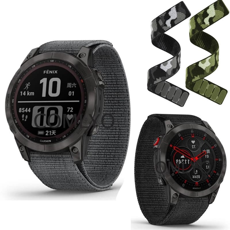 Pulseira De Ajuste Rápido De Nylon De 22 Mm 26 Para Garmin Fenix 8 7 , 6 , 5 plus , Instinto 2 , Forerunner 955 965 745 